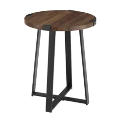 Wrightson Urban Industrial Faux Wrap Leg Round Side Table - Saracina Home 23 Wrightson Urban Industrial Faux Wrap Leg Round Side Table - Saracina Home -Cozy Living Sales Store GUEST de11acff 57fb 43ae ba23 8b22beb8247c