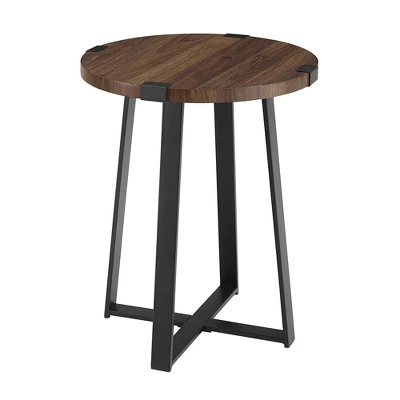 Wrightson Urban Industrial Faux Wrap Leg Round Side Table - Saracina Home 11 Wrightson Urban Industrial Faux Wrap Leg Round Side Table - Saracina Home - Image 11