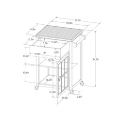 Windham Wood Top Kitchen Cart - Black - Threshold™ 15 Windham Wood Top Kitchen Cart - Black - Threshold™ -Cozy Living Sales Store GUEST dea9d574 4d43 47af 9b54 441db16c8996