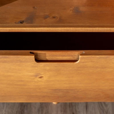 Cara Mid-Century Modern 3 Drawer TV Stand For TVs Up To 65" - Saracina Home 9 Cara Mid-Century Modern 3 Drawer TV Stand For TVs Up To 65" - Saracina Home - Image 9