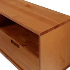 Cara 3 Drawer Mid-Century Modern 3 Drawer TV Stand For TVs Up To 80" - Saracina Home -Cozy Living Sales Store GUEST e0183665 dd1d 42d0 8742 7dfa827048d2