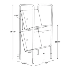 Two-Tier Metal Vinyl Record Storage Rack Black - Hearth & Hand™ With Magnolia 13 Two-Tier Metal Vinyl Record Storage Rack Black - Hearth & Hand™ With Magnolia -Cozy Living Sales Store GUEST e61e656a 2061 4a63 b99c 85e84f0ab94f