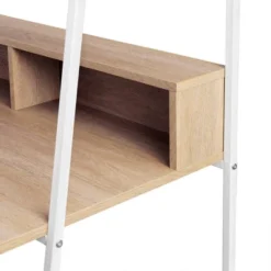 36" Writing Desk With Open Storage Ladder Bookshelf - Saracina Home 17 36" Writing Desk With Open Storage Ladder Bookshelf - Saracina Home -Cozy Living Sales Store GUEST e6b06f69 3c40 4d14 89cd a621a54542e1