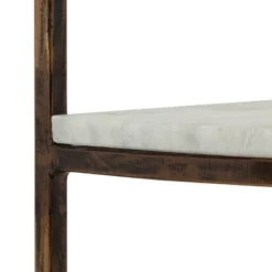 33.5" Bainville Modern Glam Handcrafted Marble Half Round Etagere Bookcase Natural White/Antique Brass - Christopher Knight Home 7 33.5" Bainville Modern Glam Handcrafted Marble Half Round Etagere Bookcase Natural White/Antique Brass - Christopher Knight Home -Cozy Living Sales Store GUEST e8e9bc5f cfde 4ca6 8d2c 47465c627aa2