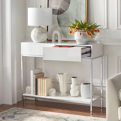 Lewis Modern Sofa Table White - Buylateral 2 Lewis Modern Sofa Table White - Buylateral - Image 2