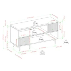 Modern Reeded Door Extendable TV Stand For TVs Up To 50" - Saracina Home 23 Modern Reeded Door Extendable TV Stand For TVs Up To 50" - Saracina Home -Cozy Living Sales Store GUEST ed00bd4f d172 4e6a 8f8e 03cd201c95f3