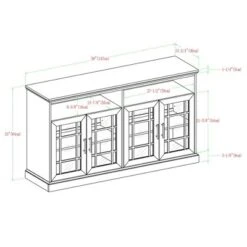 Transitional 4 Door Windowpane TV Stand For TVs Up To 65" - Saracina Home 18 Transitional 4 Door Windowpane TV Stand For TVs Up To 65" - Saracina Home -Cozy Living Sales Store GUEST ed2005eb 89f7 433b a81a f537715559df