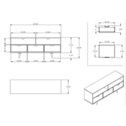 Cara Mid-Century Modern 3 Drawer TV Stand For TVs Up To 65" - Saracina Home 34 Cara Mid-Century Modern 3 Drawer TV Stand For TVs Up To 65" - Saracina Home -Cozy Living Sales Store GUEST eddff1d9 3448 4181 a60a 1b127bbf16df