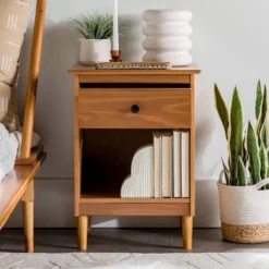 Stiva Classic Mid-Century Modern 1 Drawer Nightstand - Saracina Home 26 Stiva Classic Mid-Century Modern 1 Drawer Nightstand - Saracina Home -Cozy Living Sales Store GUEST ee2f70db 4e78 4367 afb5 cf038cb6780d