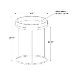 Wood & Steel Accent Side Table - Natural/Black - Hearth & Hand™ With Magnolia -Cozy Living Sales Store GUEST f1970950 e325 494c 9c80 57b3608cf0fd