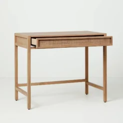 Wood & Cane Transitional Writing Desk - Hearth & Hand™ With Magnolia 11 Wood & Cane Transitional Writing Desk - Hearth & Hand™ With Magnolia -Cozy Living Sales Store GUEST f210c649 4f0c 4443 992e 4bede304898a