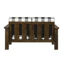 Jovie Gingham Rustic Loveseat - HOMES: Inside + Out 9 Jovie Gingham Rustic Loveseat - HOMES: Inside + Out -Cozy Living Sales Store GUEST f773bcaf 574a 4e27 96b6 3bc9f78da4e4