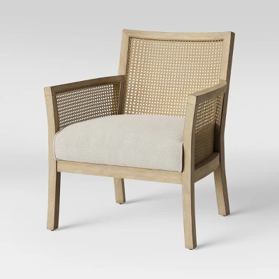 Laconia Caned Accent Chair Beige - Threshold™ 2 Laconia Caned Accent Chair Beige - Threshold™ - Image 2