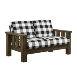Jovie Gingham Rustic Loveseat - HOMES: Inside + Out 8 Jovie Gingham Rustic Loveseat - HOMES: Inside + Out -Cozy Living Sales Store GUEST f87e61c3 1921 4258 978a 97d7b894f3c6