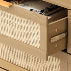 43.31" 6-Drawer Rattan Dresser For Living Room And Bedroom - ModernLuxe -Cozy Living Sales Store GUEST f9cd6e25 eed0 4d7a 8a11 5c3251963523