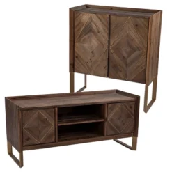 Glacerad Reclaimed Wood Media Console For TVs Upto 50" Brown - Aiden Lane 19 Glacerad Reclaimed Wood Media Console For TVs Upto 50" Brown - Aiden Lane -Cozy Living Sales Store GUEST fc78f503 8a04 4d7b 8d17 51d39515250f