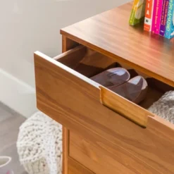 Mid-Century Modern Groove Wood 6 Drawer Dresser - Saracina Home 32 Mid-Century Modern Groove Wood 6 Drawer Dresser - Saracina Home -Cozy Living Sales Store GUEST fcb730ab 9952 4f83 9614 24322242cf6c