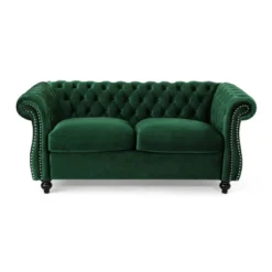 Somerville Traditional Chesterfield Loveseat - Christopher Knight Home -Cozy Living Sales Store GUEST fd684556 2dda 4409 9319 b610edd5f60a
