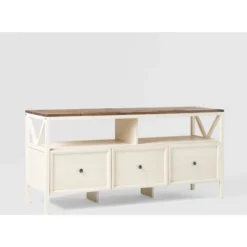 Farmhouse 3 Drawer Wood TV Stand For TVs Up To 65" - Saracina Home 39 Farmhouse 3 Drawer Wood TV Stand For TVs Up To 65" - Saracina Home -Cozy Living Sales Store GUEST fecee8bb 867b 4497 a2fe de792e75020c